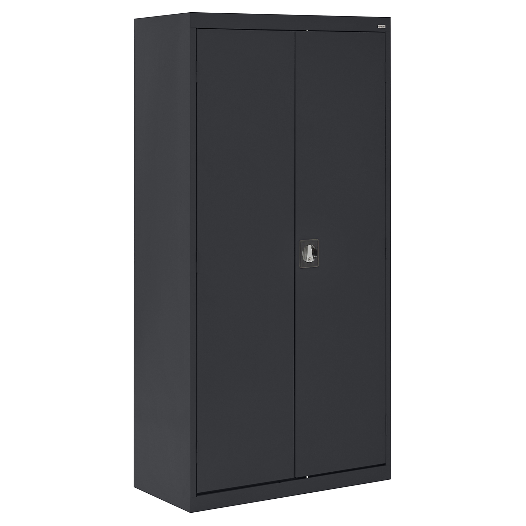 Sandusky Lee Elite Series Welded Cabinet - 36in. x 24in. x 72in., Heavy-Gauge Steel, 200-Lb. Shelf Capacity, Black, Model# EA4R362472-09
